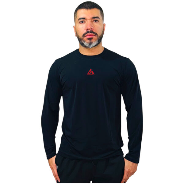 Jersey Manga Larga Negro Rojo Original Ripple - Imagen 2