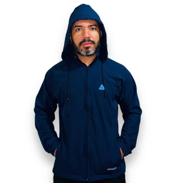 Chaqueta Forrada con Capota Azul Turquesa Original RIPPLE - Imagen 4