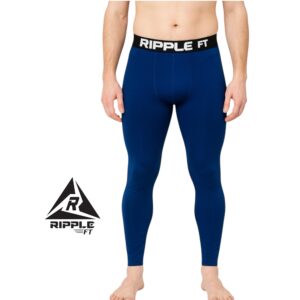 Licra Larga Hombre Spandex Azul Original Ripple