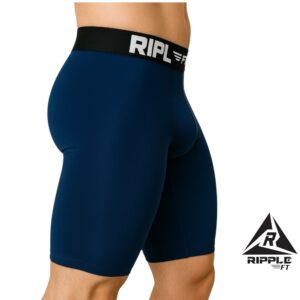 Licra Corta Hombre Spandex Running  Azul Oscuro Original Ripple