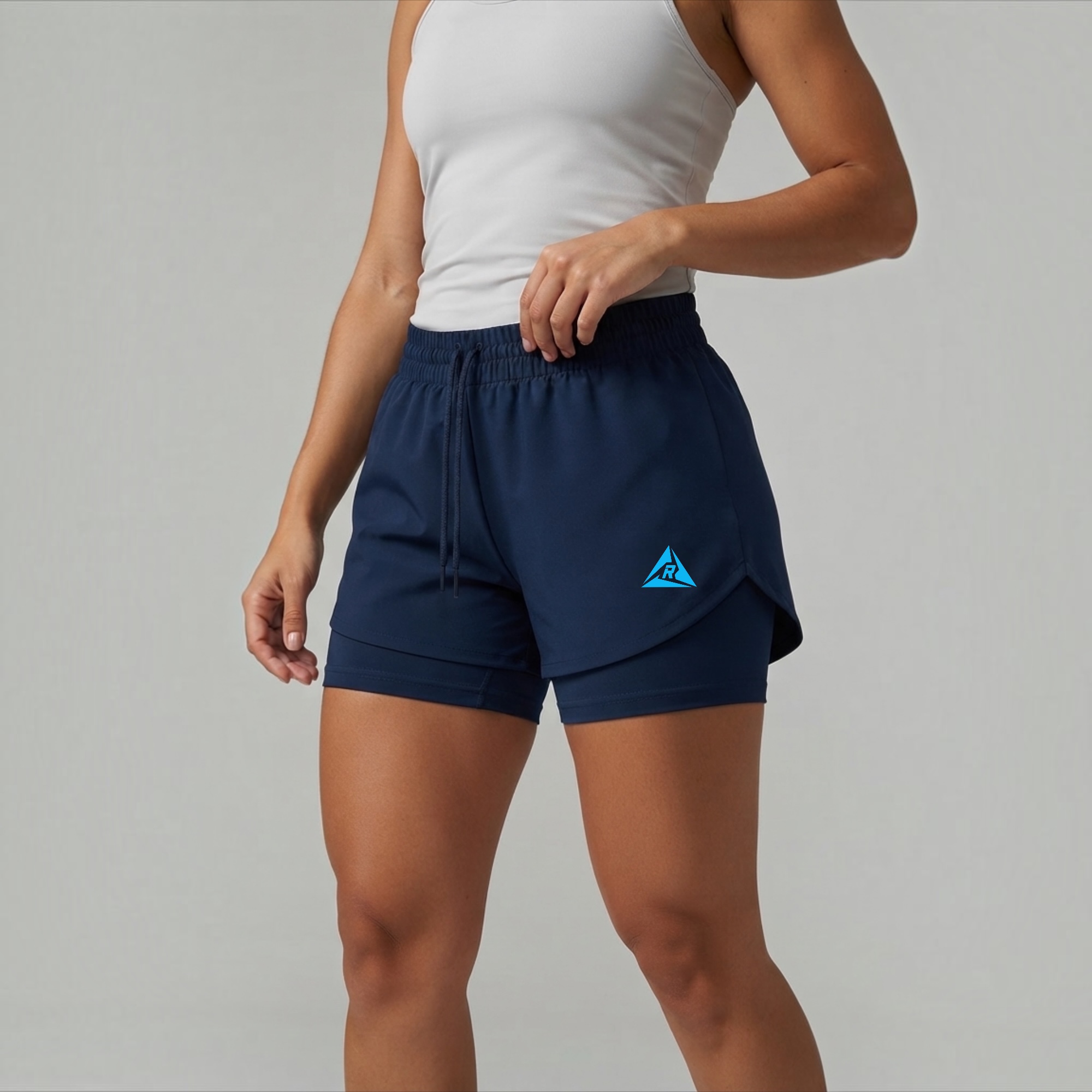 Pantaloneta con Licra Mujer Azul Oscuro Original Ripple - Imagen 2