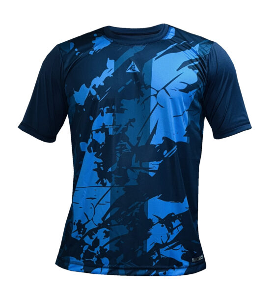 Camiseta Deportiva Sublimada  Azul Turquesa Original Ripple