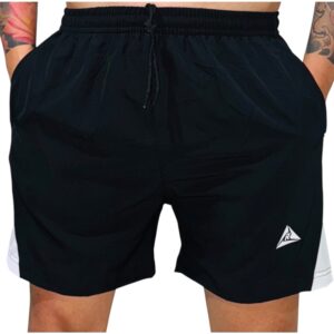 Pantaloneta Gym Spandex Negro Blanco Original RIPPLE