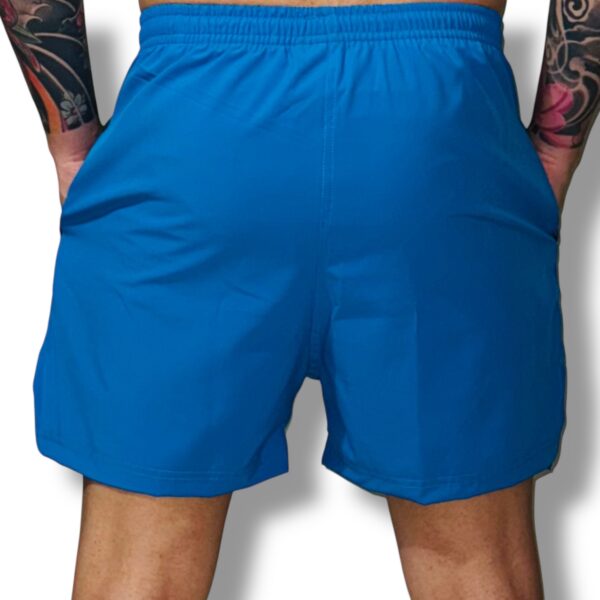 Pantaloneta Gym Spandex Azul Medio Original RIPPLE - Imagen 2