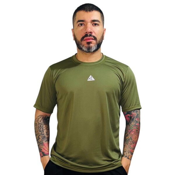 Camiseta Deportiva Clásica Verde Militar Original Ripple - Imagen 2