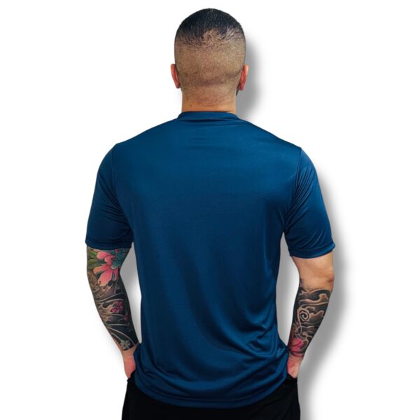 Camiseta Deportiva Sublimada  Azul Turquesa Original Ripple - Imagen 3