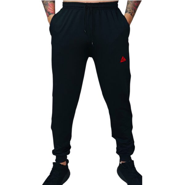 Sudadera Pantalón Spandex Hombre Ripple Negro Rojo