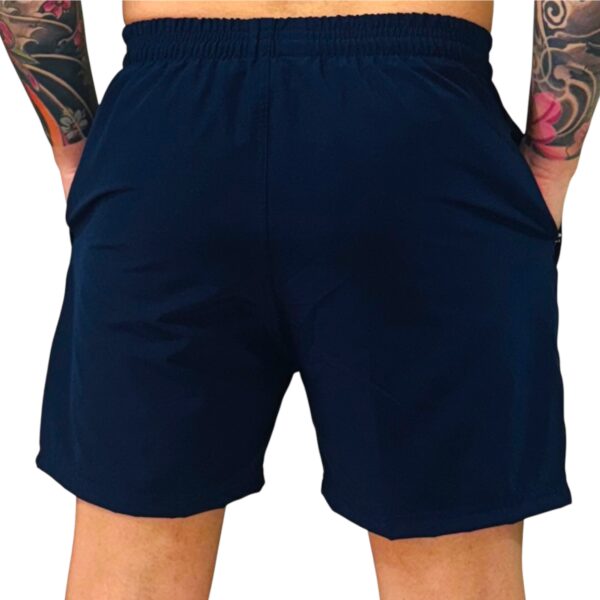 Pantaloneta Gym Spandex Azul Oscuro Original RIPPLE - Imagen 3