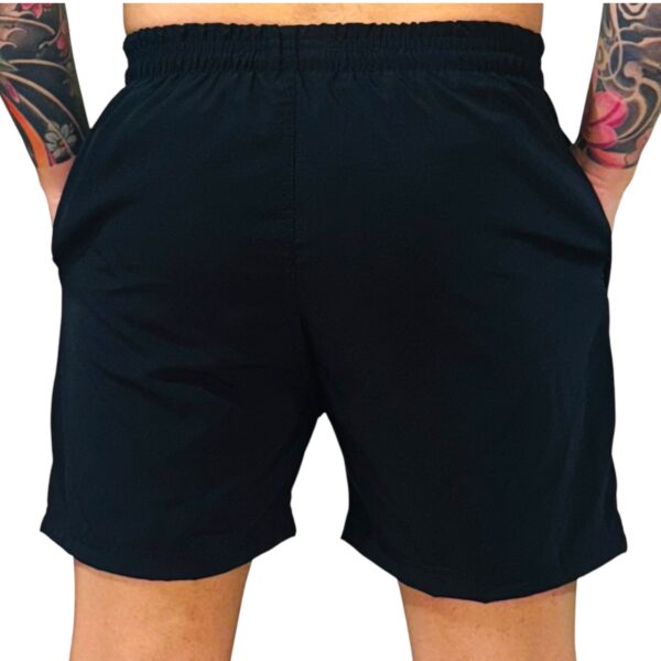 Pantaloneta Gym Spandex Negro Blanco Original RIPPLE - Imagen 3