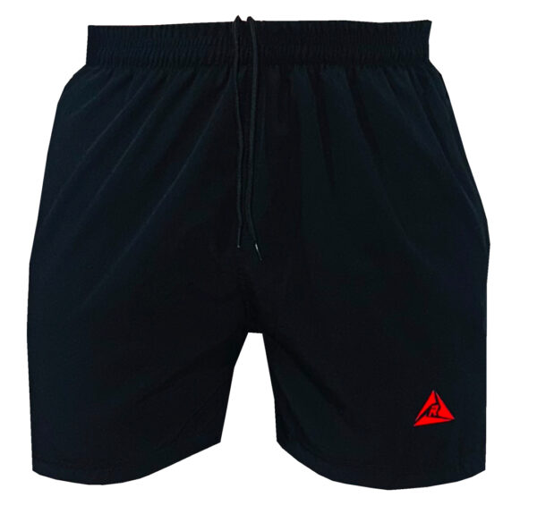 Pantaloneta Gym Spandex Negro Rojo Original RIPPLE