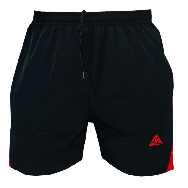 Pantaloneta Gym Spandex Negro Rojo Original RIPPLE - Imagen 3