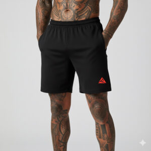 Pantaloneta  Cierres Spandex Negro Rojo Original RIPPLE