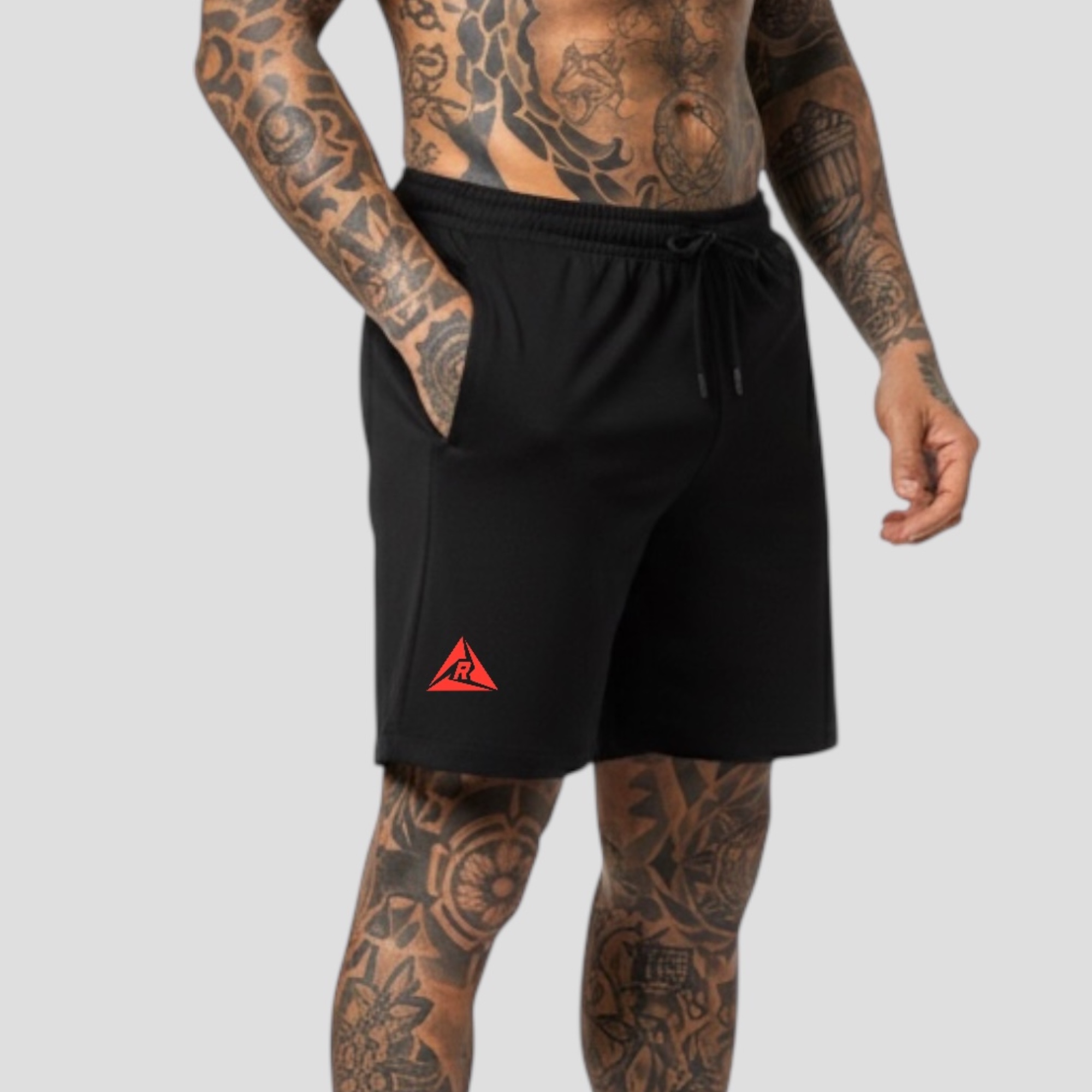 Pantaloneta Cierres Spandex Negro Rojo Original RIPPLE - Imagen 5