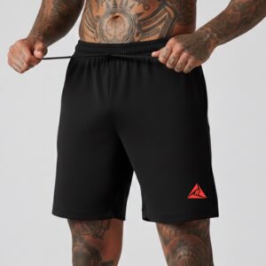 Pantaloneta Cierres Spandex Negro Rojo Original RIPPLE