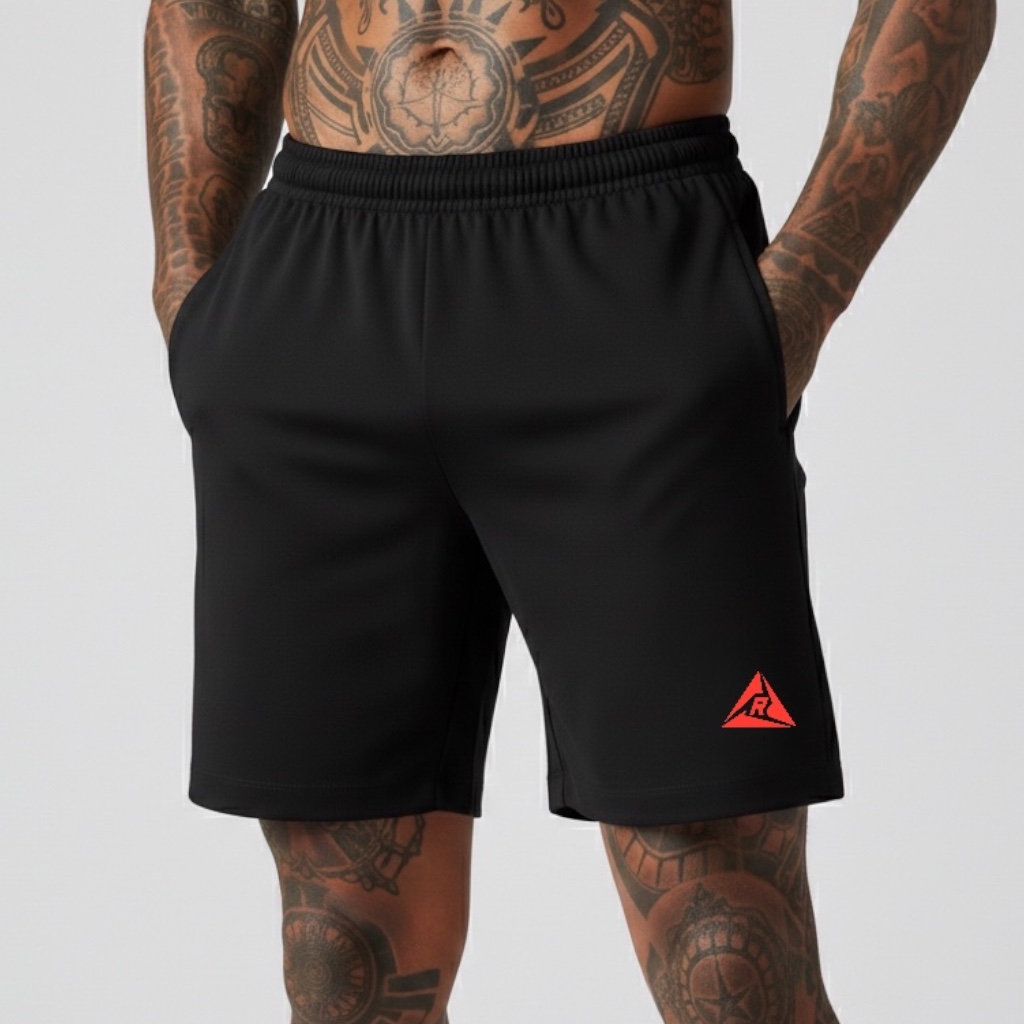Pantaloneta Cierres Spandex Negro Rojo Original RIPPLE - Imagen 6
