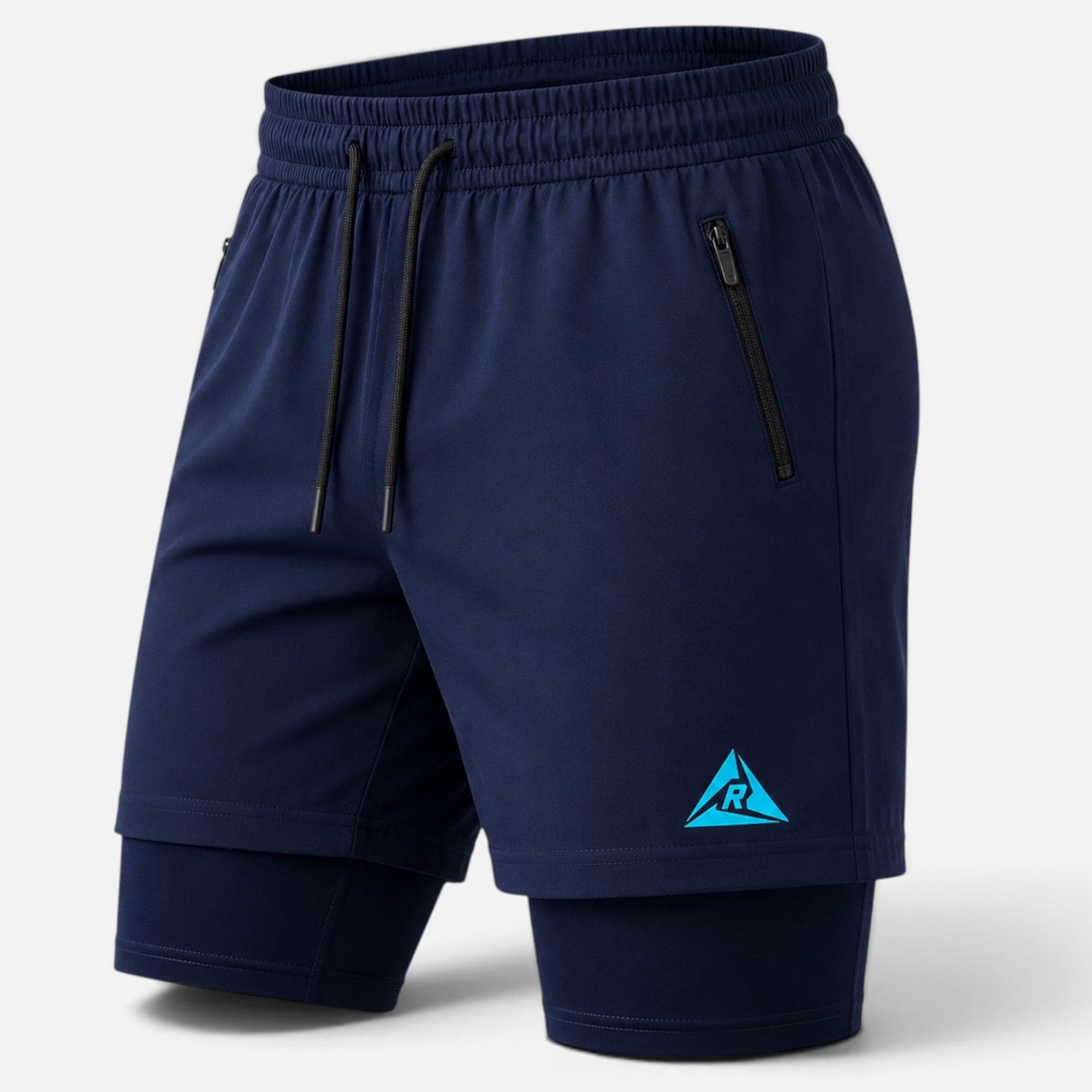 Pantaloneta Licra Corta Clásica Azul Turquesa Original Ripple