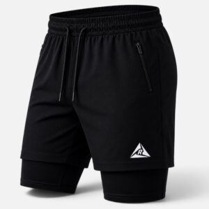Pantaloneta Licra Corta Clásica Negro Blanco Original Ripple