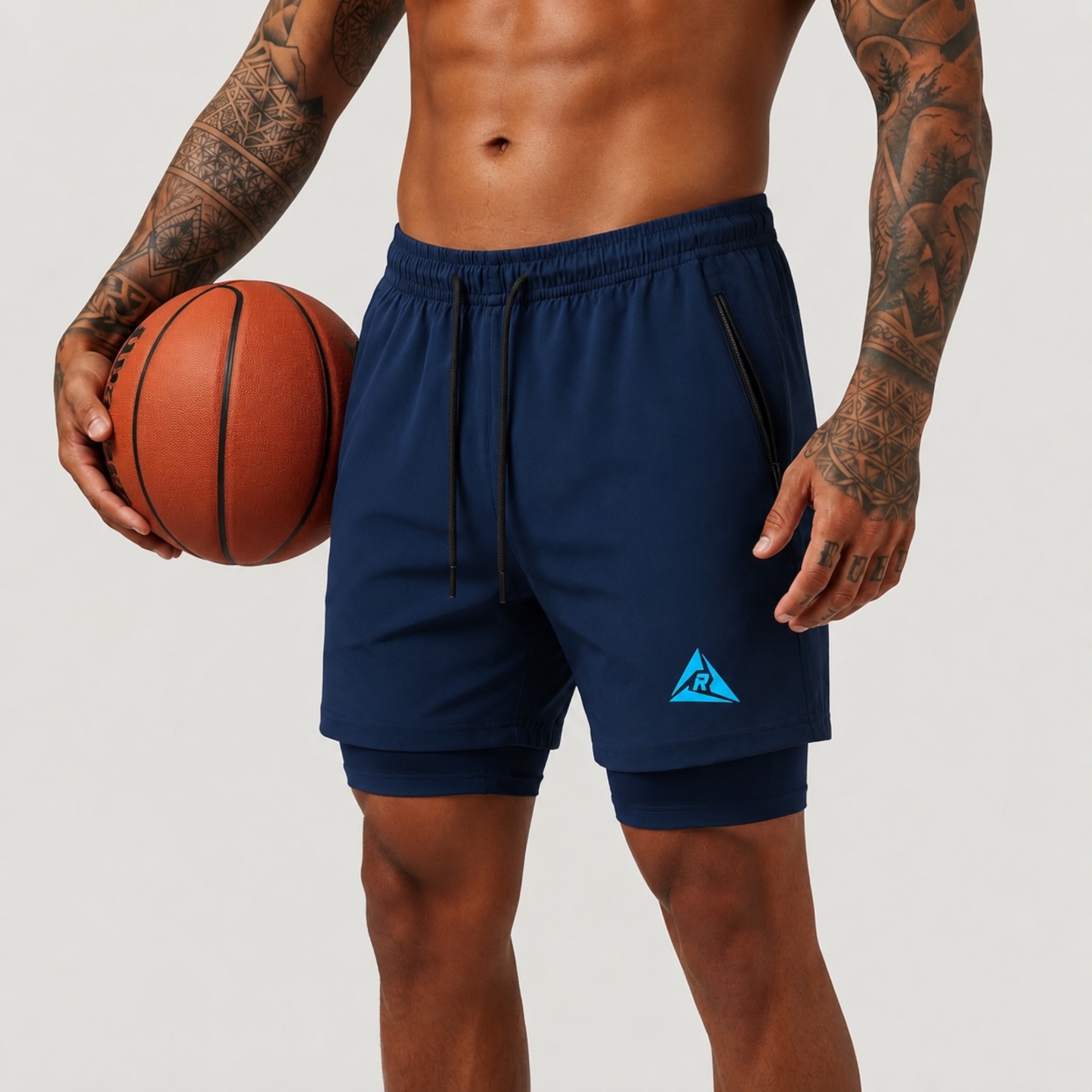 Pantaloneta Licra Corta Clásica Azul Turquesa Original Ripple - Imagen 7