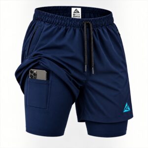 Pantaloneta Licra Corta Clásica Azul Turquesa Original Ripple