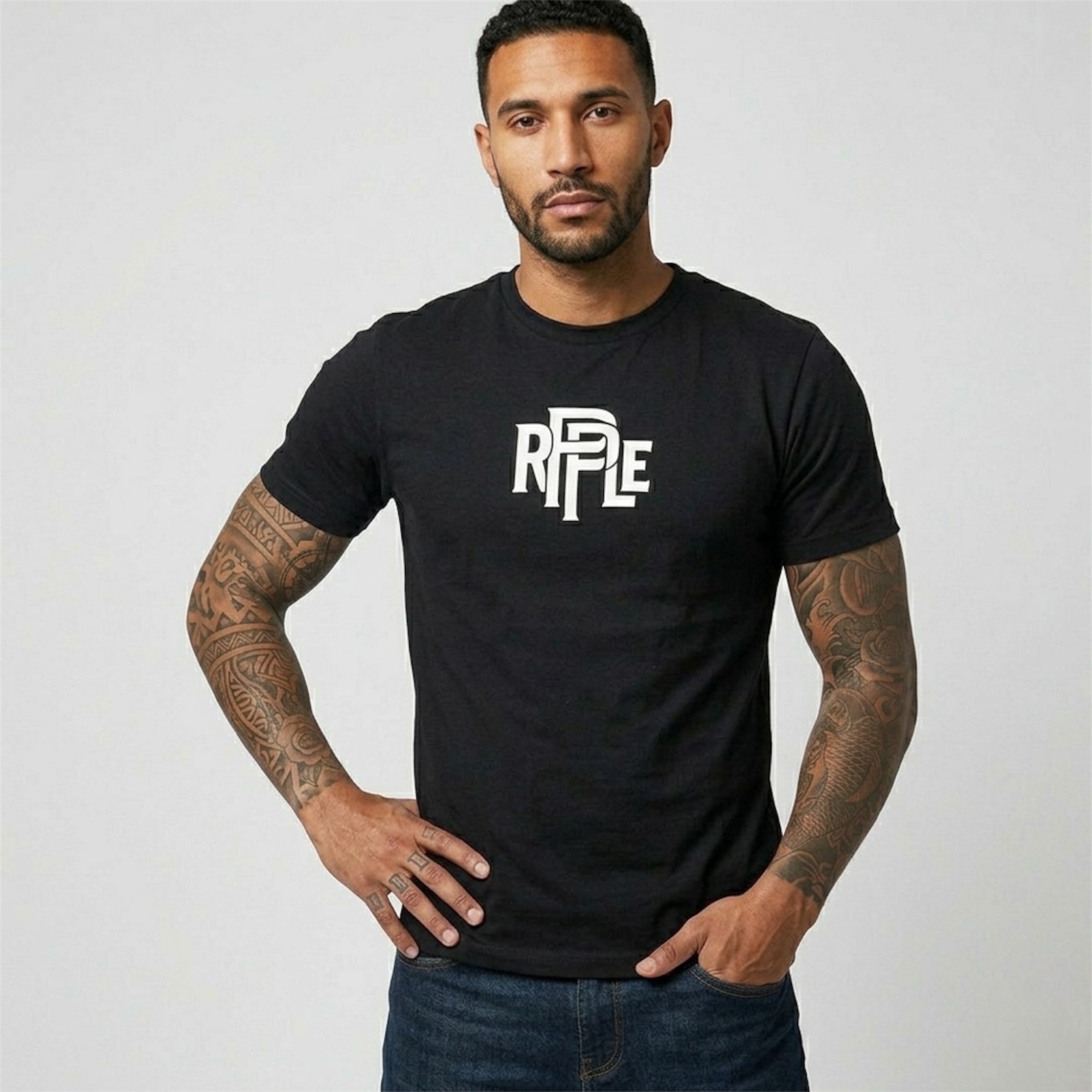 Camiseta Tela Fría Hombre Spandex Original Ripple - Imagen 4