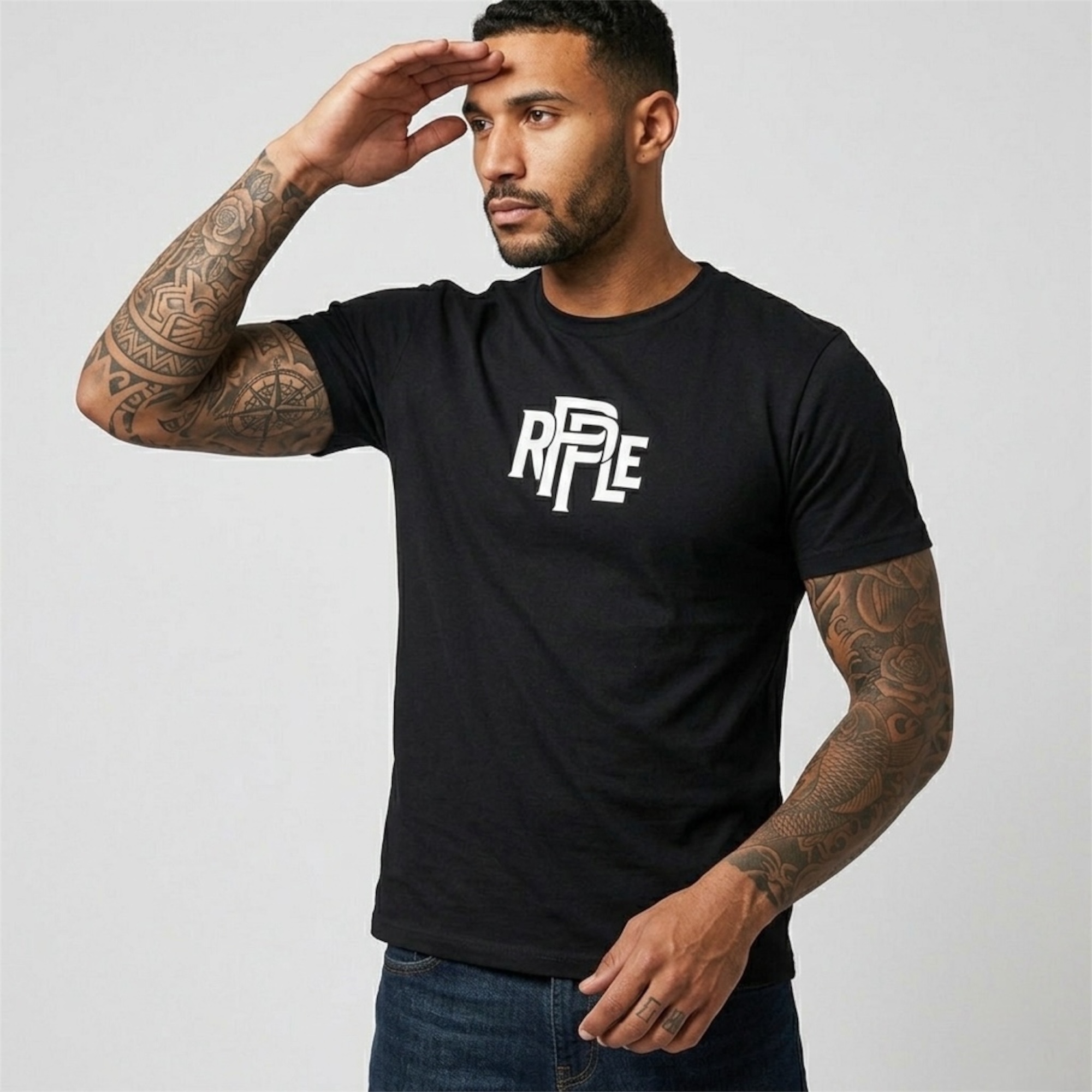 Camiseta Tela Fría Hombre Spandex Original Ripple - Imagen 3