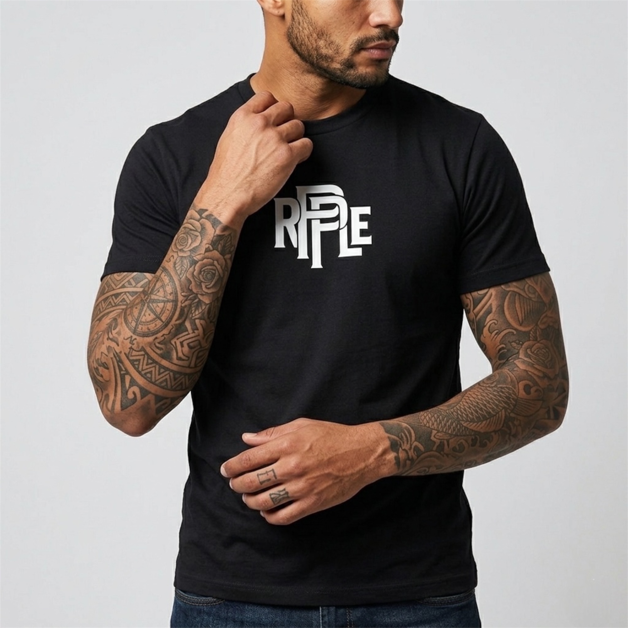Camiseta Tela Fría Hombre Spandex Original Ripple - Imagen 2