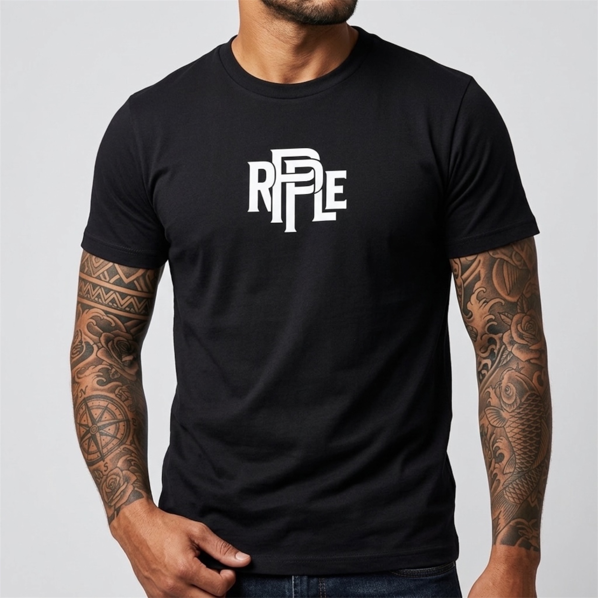 Camiseta Tela Fría Hombre Spandex Original Ripple