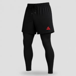 Pantaloneta Licra Larga Negro Rojo Original RIPPLE