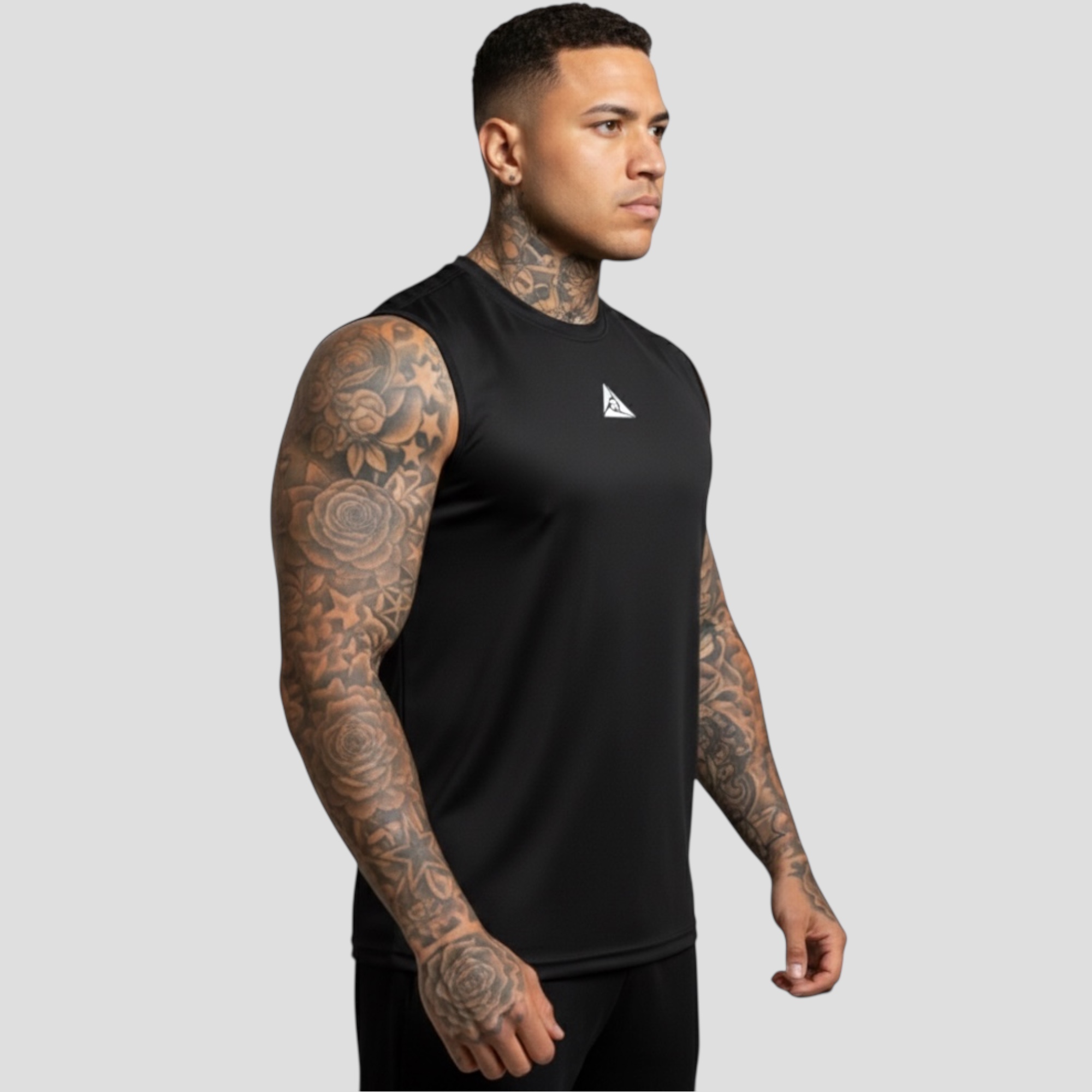 Camiseta Manga Sisa Negro Blanco Original Ripple - Imagen 3