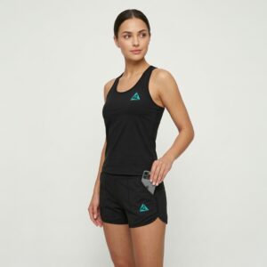 Conjunto Deportivo Mujer Negro Turquesa Original Ripple
