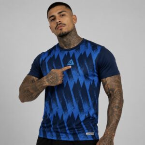 Camiseta Deportiva Sublimada Azul Turquesa Original Ripple