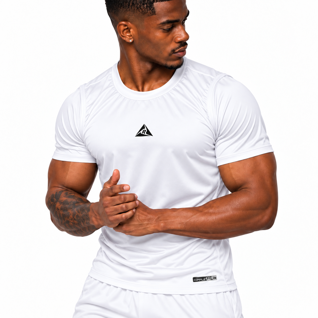 Camiseta Deportiva Blanco Original Ripple - Imagen 5