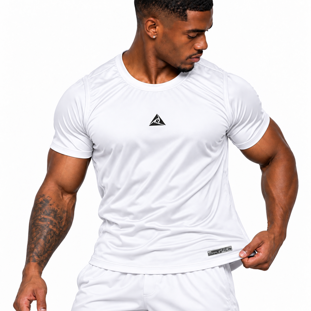 Camiseta Deportiva Blanco Original Ripple - Imagen 4