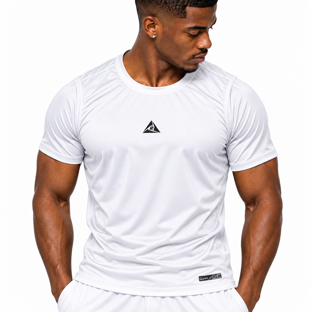 Camiseta Deportiva Blanco Original Ripple - Imagen 2