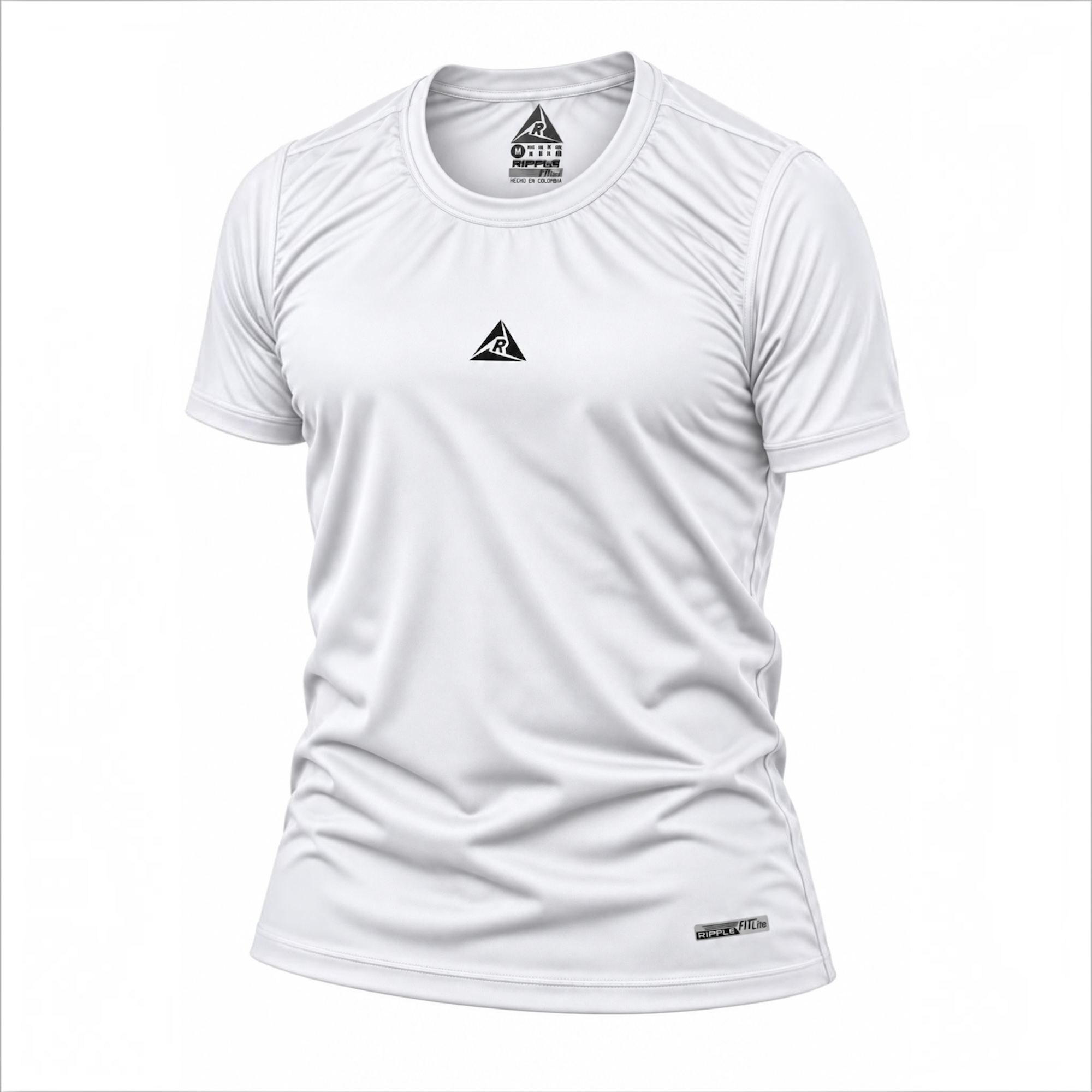 Camiseta Deportiva Blanco Original Ripple - Imagen 6